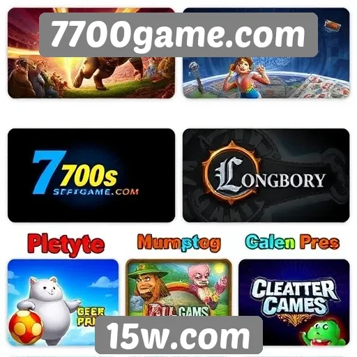 Jogos populares disponíveis em 7700game.com